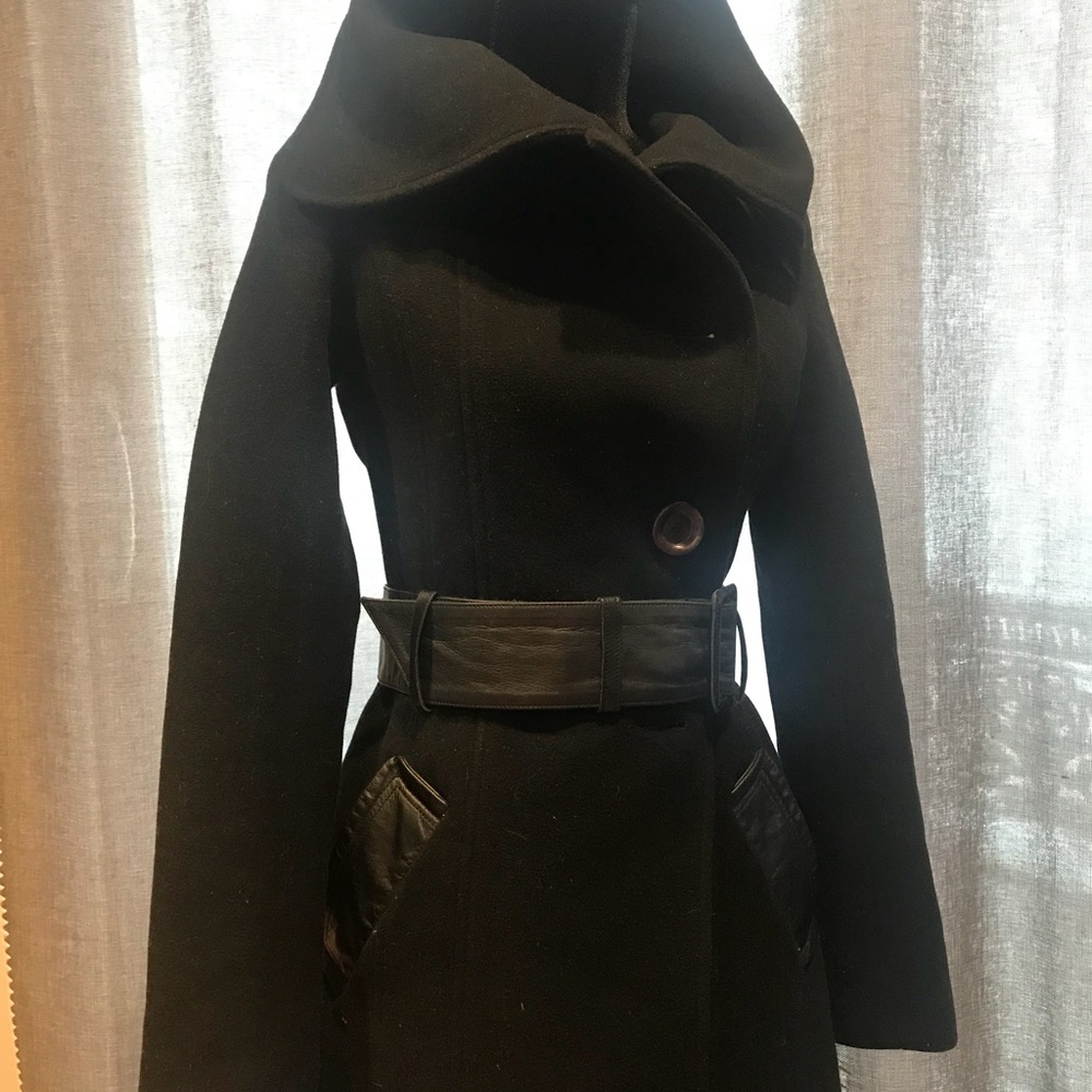 Mackage small wool w/lambs leather jacket
